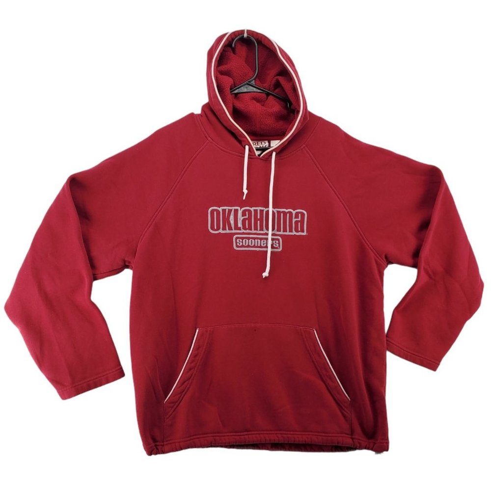 Oklahoma Sooners Men's Hoodie Sweatshirt Maroon Size Large